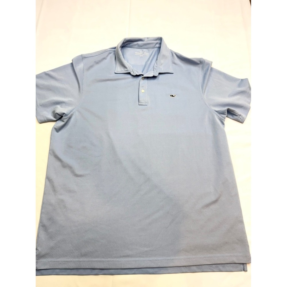 VINEYARD VINES Mens 2XL XXL Periwinkle Blue Purple Short Sleeve Polo Shirt F17